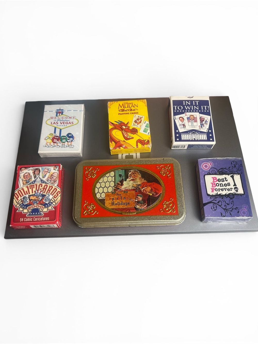 Lot Set‎ Playing Cards Political Vegas Holiday Disney Mulan Collect Vintage